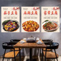 Hotel dishes picture poster stickers hotel restaurant wall decoration paintings hanging paintings dry pot duck stir fry advertising stickers. 