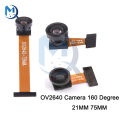 OV2640 Camera 160 Degree 2 Million Pixels DVP Interface ESP32 Single Chip Microcomputer Camera 21mm 75mm Night View Version. 