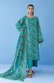 Orient Unstitched 3 Piece Suit For Girls And Women Printed Cambric Shirt , Cambric Pant And Lawn Dupatta  - Summer Collection Vol. 3. 