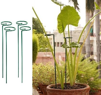 Loop Support Plant Techmanistan 20 Inches Long Plant Support Stakes, Garden Single Stem ...