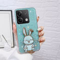Luxury Cute Stand Rabbit Soft Phone Case For Xiaomi Redmi Note 13 13ProPlus 12 12C 12S 11S 10C 10S POCO X6 M6 Spakly Bling Cover. 