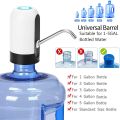 Water Bottle Pump 5 Gallon Water Bottle Dispenser USB Charging Automatic Drinking Water Pump Portable Electric Water Dispenser Water Bottle Switch (White). 