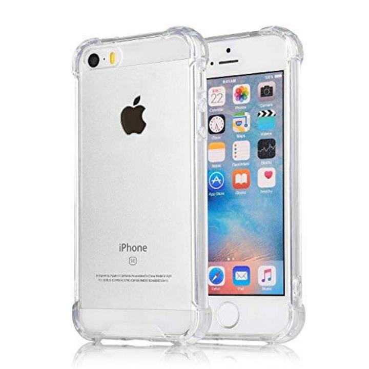 IPhone 5/ 5s/ 5SE Antishock Air cushions Drop Resistance Transparent Tpu Case Silicone Back jelly Cover 1.5mm