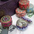Lovely Mini tin box colorful jeweller tin organizer give aways tin boxes in multiple designs Drum look mini boxes. 
