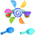 Children's Bathing, Turning, Windmill With Spoon, Baby Shower, Play Water, Rainbow Windmill, Shower, Water Play Toy. 