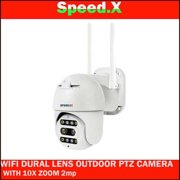 Speed-X Wifi Dural Lens Outdoor Ptz Camera With 10x Zoom 2mp Carecam ...
