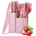 20 Sets Of Silicone Kitchenware Spoon And Quality Knife. 