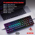 RGB Gaming Keyboard - Mechanical Keyboard Blue Switch Wired / Wireless Mini RGB Keyboard 87 Keys With & With Out Numpad - RGB Light Mechanical Keyboard Black/White - Detachable TYPE-C Wired/Wireless For Professional Gaming - Compatible With PC & Laptop. 
