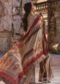 Sakura by Noor Textiles, Schiffli Embroidered Lawn Unstitched 3 Piece, Light Brown. 