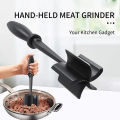 High Quality Meat Grinder Premium Meat Chopper Salad Smasher Heat Resistant Handheld Spatula for Effortless Cooking in Home Kitchen Durable Easy to Use. 