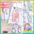 Cute Cartoon Cat Ear Shape Card Holder Silicone ID Card Case Campus Student Card Sleeve Access Card Protection Shell. 