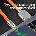 6A 120W Super Fast Charging Cable Type-C Micro-USB Metal Liquid Silicone Quick Charger Line Bold Data Wire For iPhone Android. 