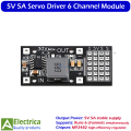 5V 5A Servo Driver Step Down Module MP2482 6 Channel Servo Power Control Board Compatible with Arduino & Raspberry Pi by Electrica. 
