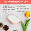 NEW Physical Hair Remover Stone Painless Epilator Reusable Depilation Tool for Leg Hand Crystal Hair Eraser Nanoglass Hair Removal Tool for Women and Men Washable Crystal Epilator Without Shaving for Smooth Skin Gifts. 