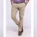 Khaki Cotton Chino. 