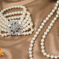 Faux Pearl Earrings 1920s Vintage Luxury Pearl Jewelry Set for Formal Events Necklace Earrings Bracelet Perfect for Parties Weddings Celebrity Style Faux Pearl Necklace. 