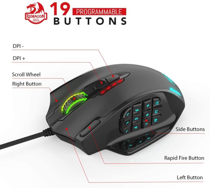 Redragon%20M908%20IMPACT%2012400%20DPI%20RGB%20Gaming%20Mouse%2019%20Programmable%20Buttons%20Laser%20Wired%20MMO%20-%20Image%209