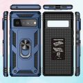 Google Pixel 6 Pro Luxury Shock-Proof Armor Case Magnetic Car Ring Stand Cover Pixel 6 Pro. 