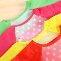 Little Moon Cute Animals Bib Cartoon Baby Bibs Waterproof Colorful Children Full Sleeve Bibs Children Apron Long Sleeve Feeding Bibs. 