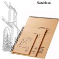Spiral Artists Hard Binding Sketch Book with 250g Paper, Perfect for Acrylic and Watercolor Painting, Featuring 18 Sheets of Textured Paper - Acid-Free Paper - Clear Grains - Suitable for All Media (Watercolors, Pastels). 