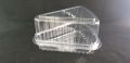 [10pcs/pack] APET Clear Large Slice Cake Clamshell Box (BX-324). 