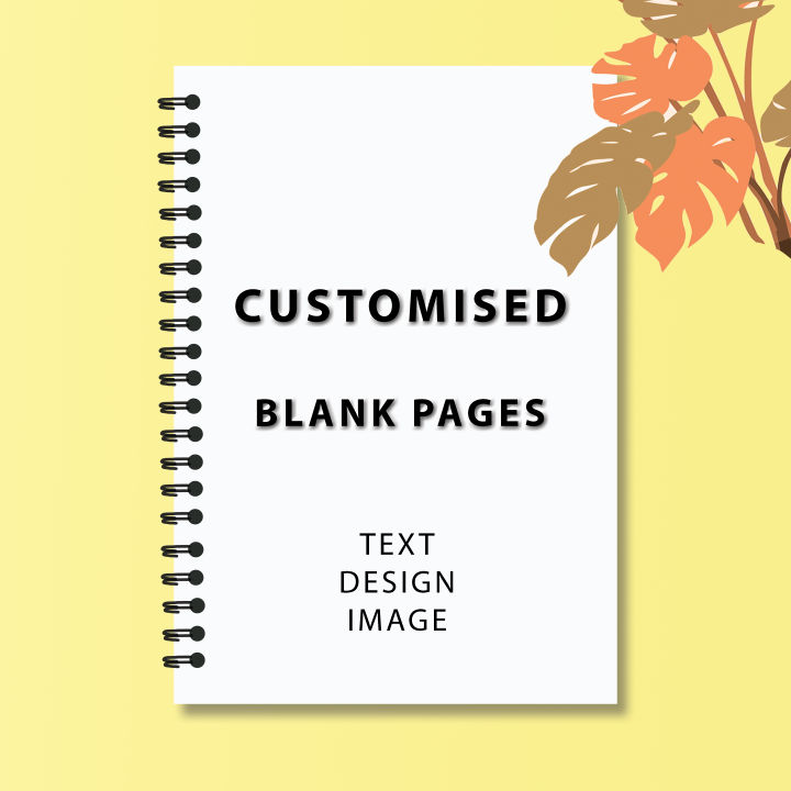 Customised Notebook - Blank Pages A4 or A5  for Girls University College and Personlised Gifts- Printicious