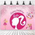 Barbie Fancy Backdrop Barbie Theme Fancy Panaflex Barbie Birthday Party Banner Code 4. 