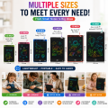 Colorful 10-inch LCD Drawing Tablet for Kids - Educational Drawing Pad with Stylus, Protective Screen & Key Lock, Ideal Travel Companion for Children 3-8 Years. 