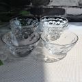 Set of 6 Fruit Bowls Transparent Glass 3 Inches Each Clear Glass Custard Bowls Lovely Bowls. 