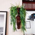 BRADOO-2 Pcs Artificial Hang Ferns Plants Vine Ivy Boston Fern Hang Plant Outdoor UV Resistant Plastic Plants. 