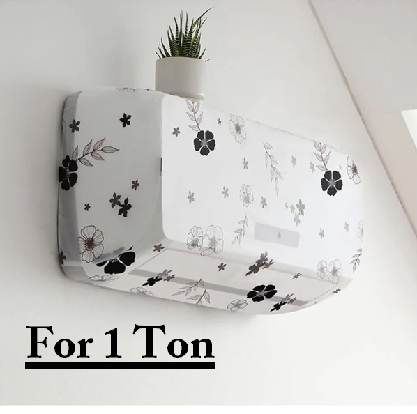 New Arrival Cute Printing Foldable 1 Ton AC Cover Air Conditioning Cover (Random Print).