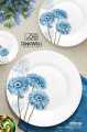 Dine Well 77 Pcs Crystal Coated Melamine Dinner Set – Double Glaze | Glass Lid | Premium Crockery for 8 Person | Luxury Gift Set | Heat Resistant | Dishwasher Safe | Wedding & Home Use. 