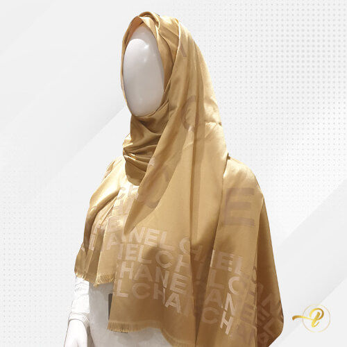 GOLDEN SATIN SILK SCARF | Posh n luxe