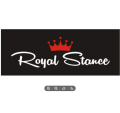 White Color Royal Stance King Crown Sticker Car Styling Vinyl Decal 30cm by 9.7cm Size With Pasting Tape High Quality Windshield Auto Home Decoration Laptop Sticker. 