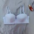 Elegant Single padded Half Cup Wired Pushup Bra With Removable straps. 