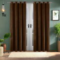 Velvet Curtains for Bedroom and Drawing Room Soft Elegant Fancy Design Premium Colors 1 Pair (2 Pcs). 