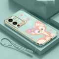 infinix Note 12 Pro 5G infinix Note 12 G96 G88 Note 11 10 Pro 11S Smart 6 5 4 Luxury Cute LinaBell Casing Square Edges Plating Back TPU Soft Case Cover. 