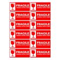 12 Pieces of Fragile Sticker Sheet, High-Adhesive Labels for Sensitive Products. 