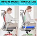 Non Slip Egg Sitter Gel Seat Cushion Soft Sitting Support Pad Cushion for Car and Office Chair Seat Pads Breathable Honeycomb Bike seat foam. 
