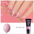 Mobray Face Pink Nude Nail Quick Building Poly Gel 15ml Crystal Jelly Builder Nail Finger Extension Hard UV Gel Lacquer. 