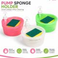Liquid Soap Dispenser Set Sink Organizer Pump soap dispenser Foaming Chrome Plastic Elegant Hand Pump Dispenser with Sponge Caddy Organizer Holder for Kitchen Sink Tidy Scrubber Holder Dishwashing Container Kitchen Bathroom Washing Accessories. 