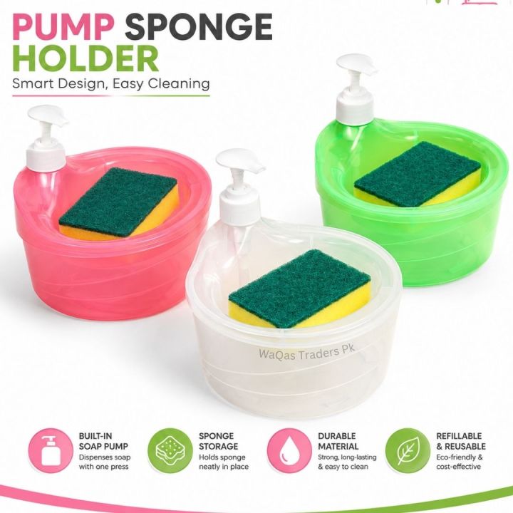 Liquid%20Soap%20Dispenser%20Set%20Sink%20Organizer%20Pump%20soap%20dispenser%20Foaming%20Chrome%20Plastic%20Elegant%20Hand%20Pump%20Dispenser%20with%20Sponge%20Caddy%20Organizer%20Holder%20for%20Kitchen%20Sink%20Tidy%20Scrubber%20Holder%20Dishwashing%20Container%20Kitchen%20Bathroom%20Washing%20Accessories%20-%20Image%202