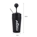Stainless Steel Car Water Bottle with Straw Drink Bottle Fast and Furious 10 Thermos Cup with Lid Rocker Drinking Set 500ml. 