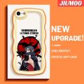 JIUMOO For iPhone 6 6 Plus 6s 6s Plus Case Cartoon Uchiha Itachi Pattern Colorful Lovely Cream Wave Border Soft Clear Shockproof Phone Cases Creative Camera Transparent Casing Simple Gentle Protective Cover. 