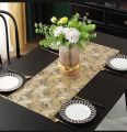 Gold Table Runner, Center Table  TABLE RUNNER,,, DINING TABLE   details of RUNNER, Side table Runner ROUND COFFEE TABLE Runner FOR HOME DÉCOR, TABLE  FOR DIINING TABLE IN  RUNNER SILVER, DINING TABLE CLOTH SIZE OF 36 INCH Premium Material: Made of durable. 