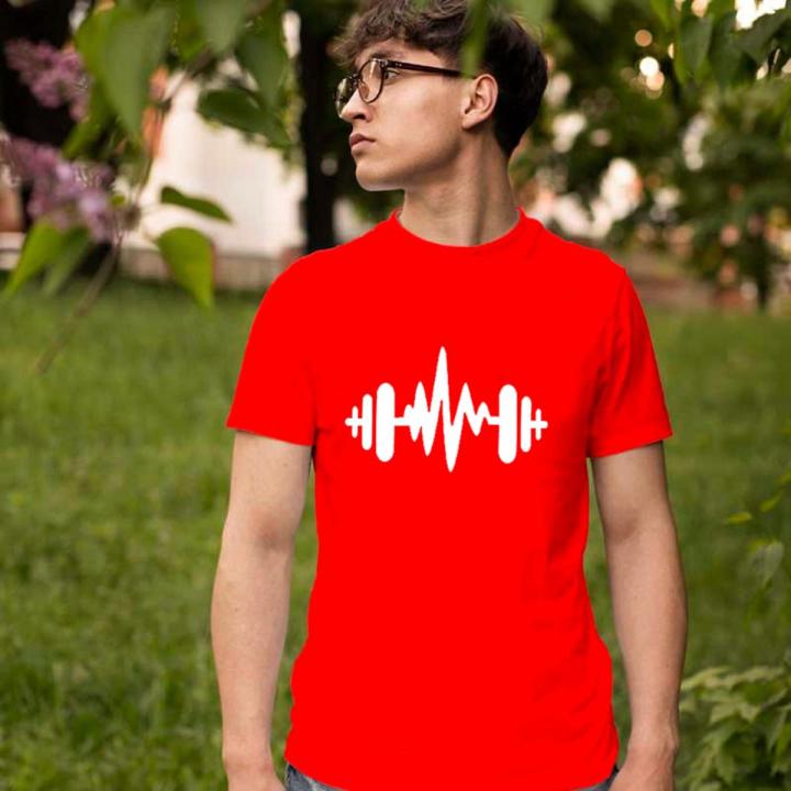 Basic Round Neck T-Shirt For Men Breathable Thin Summer Tee