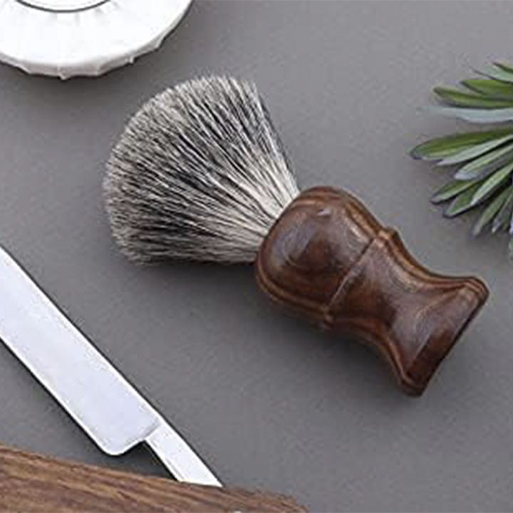 Shaving%20Brush%20Wooden%20Handle%20Barber%20Shave%20Badgers%20Hairs%20100%25%20Pure%20Bristle%20Men's%20Shaving%20Tool%20Men's%20Care%20Shaving%20And%20Grooming%20-%20Image%204
