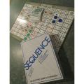 Sequence Board Game With Playing Board,And Red, Green & Blue Chips a great game the whole family can enjoy. 