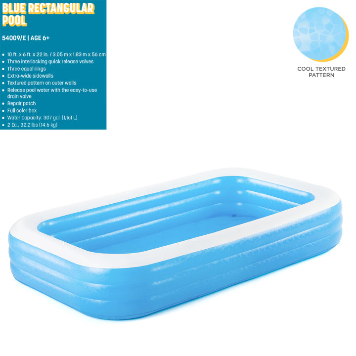 10%20Feet%20Swimming%20Pool%20For%20Kids%20Rectangle%20Bestway%2010%20foot%20Inflatable%20Large%20Kids%20&%20Family%20Swimming%20Pool%20Summer%20Season%20Pools%20Party%20With%20Inflatable%20Vinyl%20Deep%20Swimming%20Pool%20with%2022%20Inch%20depth%206%20foot%20width%20&%2010%20ft%20length%20Code:%2054009%20-%20Image%204