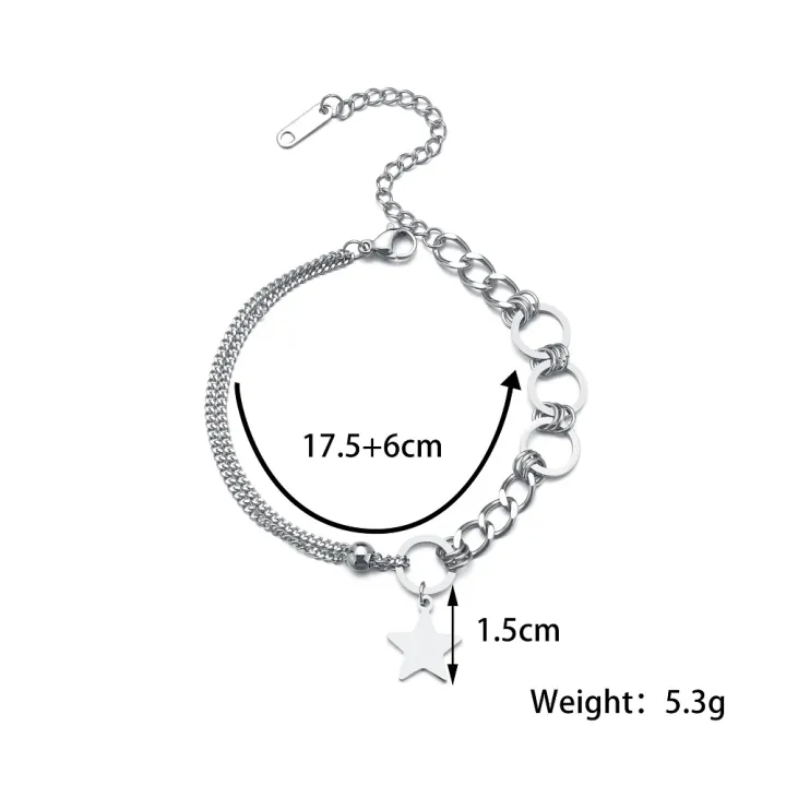 Designer%20Stainless%20Steel%20Jewellery%20%E2%80%93%20Five-Pointed%20Star%20Pendant%20Unisex%20Bracelet%20for%20Couples%20-%20Image%206
